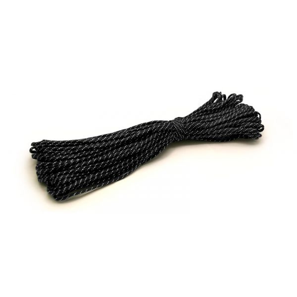 Паракорд нейлоновый 30м PC001 чёрно-белый